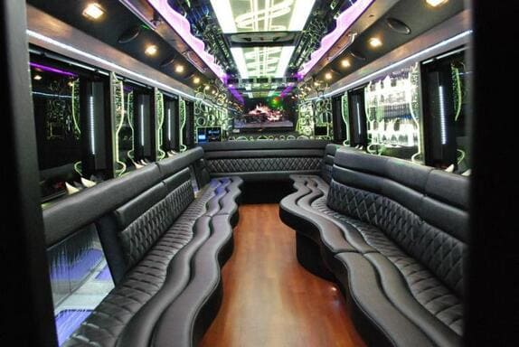 Los Angeles 25 Passenger Limo bus Interior