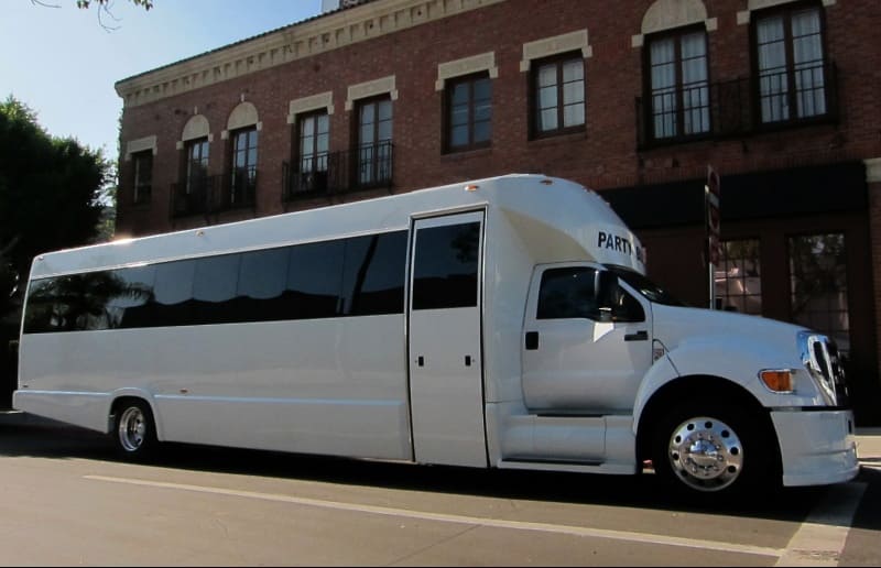 Los Angeles 30 Passenger Party Bus White