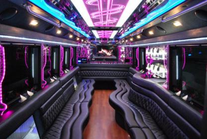 Los Angeles 50 Passenger Party Bus Interior
